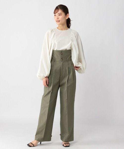 BARNYARDSTORM（バンヤードストーム）の「BARNYARDSTORM / ウエストカーゴパンツ（カーゴパンツ・レディース・カーキ/ベージュ・0/1/2）」の6枚目の写真