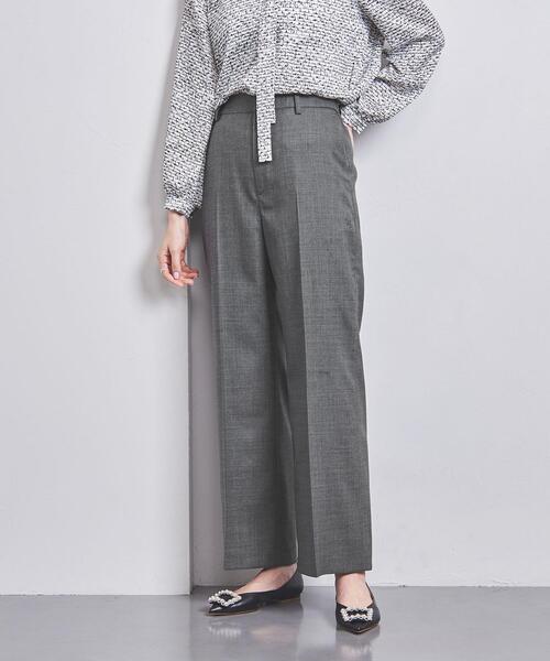 UNITED ARROWS(ユナイテッドアローズ)の「W WIDE ストレートパンツ(スラックス・レディース・ライトグレー/ブラック/ダークグレー・34/36/38/40)」の13枚目の写真