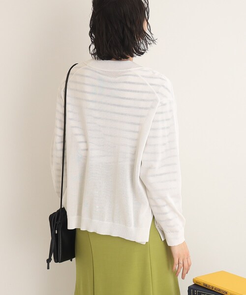 SHOO・LA・RUE（シューラルー）の「◆カーリングVネックカーディガン（カーディガン/ボレロ・レディース・ブラック/グレー系/ホワイト/ライトグリーン・00）」の14枚目の写真