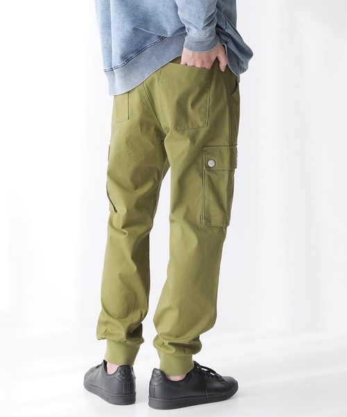 n'OrLABEL（ノアールレーベル）の「『ストレッチカーゴジョガーパンツ』（カーゴパンツ・メンズ・ブラック/ベージュ/ライトカーキ・M/L/XL）」の4枚目の写真