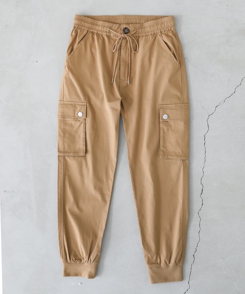 n'OrLABEL（ノアールレーベル）の「『ストレッチカーゴジョガーパンツ』（カーゴパンツ・メンズ・ブラック/ベージュ/ライトカーキ・M/L/XL）」の7枚目の写真