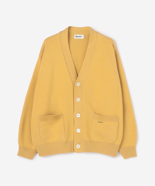 GYMPHLEX(ジムフレックス)の「Gymphlex | Vネックカーディガン MEN(カーディガン/ボレロ・メンズ・オフホワイト/イエロー/ダークネイビー/ダークグリーン/レッド・M/L/S)」の5枚目の写真