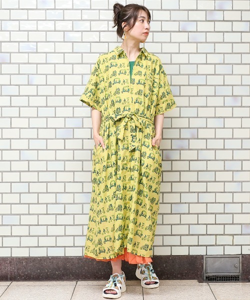 Amina(アミナ)の「Amina ラリシュワンピース【WEB限定】(ワンピース・レディース・レッド/イエロー・FREE)」の15枚目の写真