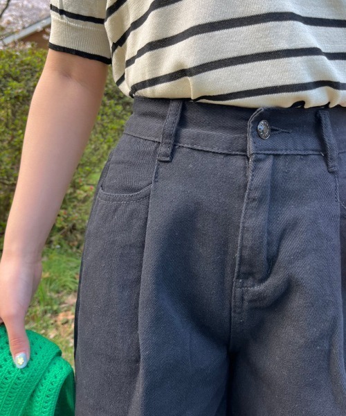 nemne store(ネンネストア)の「【低身長用サイズあり】ワイドショートパンツ(その他パンツ・レディース・ブラック/アイボリー・SMALL/MEDIUM)」の13枚目の写真