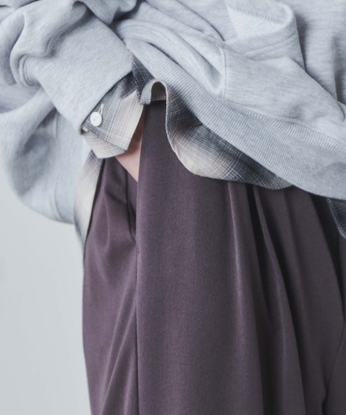 THE STANDARD（ザスタンダード）の「WEGO/【セットアップ対応】2タックトラウザー（スラックス・メンズ・ブラック系その他/ブラック・MEDIUM/LARGE）」の14枚目の写真