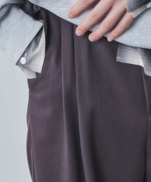 THE STANDARD（ザスタンダード）の「WEGO/【セットアップ対応】2タックトラウザー（スラックス・メンズ・ブラック系その他/ブラック・MEDIUM/LARGE）」の15枚目の写真