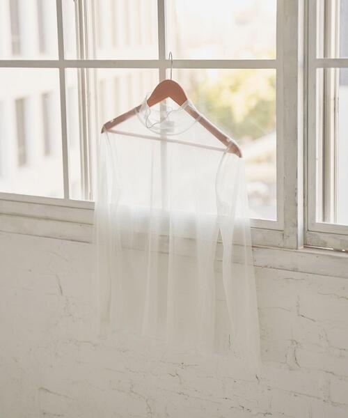 coen(コーエン)の「チュールメロータートルネックロンT(Tシャツ/カットソー・レディース・ブラック/オフホワイト/ケリーグリーン・M/L)」の12枚目の写真