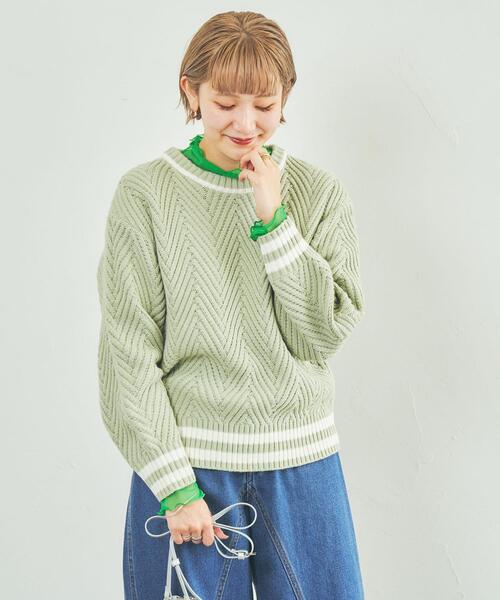 coen(コーエン)の「チュールメロータートルネックロンT(Tシャツ/カットソー・レディース・ブラック/オフホワイト/ケリーグリーン・M/L)」の17枚目の写真