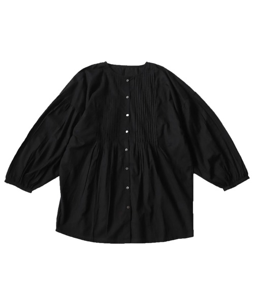 antiqua(アンティカ)の「愛らしいたっぷりギャザー!インド綿ブラウス(シャツ/ブラウス・レディース・ホワイト/ブラック・FREE)」の18枚目の写真