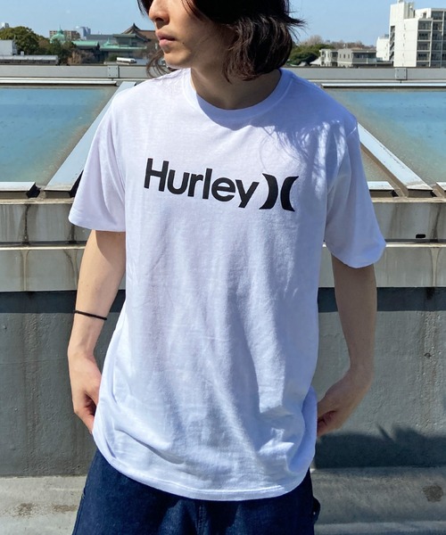 Hurley （ハーレー）の「Hurley/ハーレー ブランドロゴ プリントTシャツ/ワンポイント クルーネックTシャツ レギュラーフィット/ONE AND ONLY LOGO TEE MSS2200030（Tシャツ/カットソー・メンズ・ブラック/ホワイト/グレー/グリーン系その他/ホワイト系その他/ブラック×ピンク・L/M/XL）」の7枚目の写真