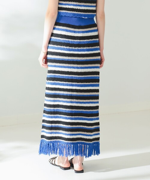 B:MING by BEAMS(ビーミングバイビームス)の「B:MING by BEAMS / マルチボーダー スカート(スカート・レディース・ブルー/オレンジ・FREE)」の11枚目の写真