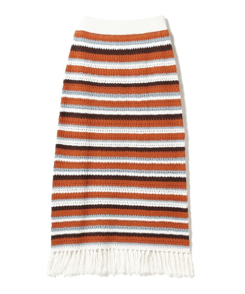 B:MING by BEAMS(ビーミングバイビームス)の「B:MING by BEAMS / マルチボーダー スカート(スカート・レディース・ブルー/オレンジ・FREE)」の14枚目の写真