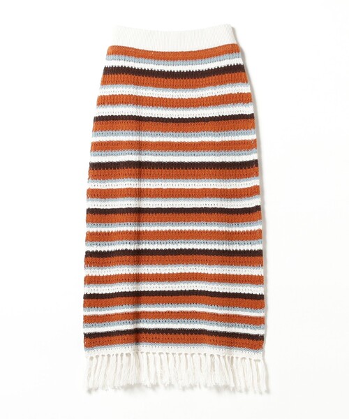 B:MING by BEAMS(ビーミングバイビームス)の「B:MING by BEAMS / マルチボーダー スカート(スカート・レディース・ブルー/オレンジ・FREE)」の15枚目の写真