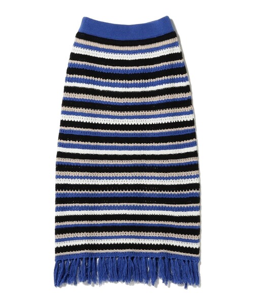 B:MING by BEAMS(ビーミングバイビームス)の「B:MING by BEAMS / マルチボーダー スカート(スカート・レディース・ブルー/オレンジ・FREE)」の18枚目の写真