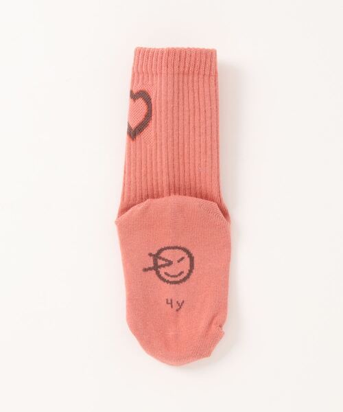Wynken(ウィンケン)の「Wynken / ポイントデザインソックス(ソックス/靴下・キッズ・サーモンピンク・2Y/4Y/6Y)」の2枚目の写真