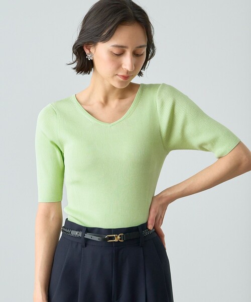 ANAYI（アナイ）の「メッシュコンビベルト（ベルト・レディース・アイボリー/キャメル/ブラック・FREE）」の14枚目の写真