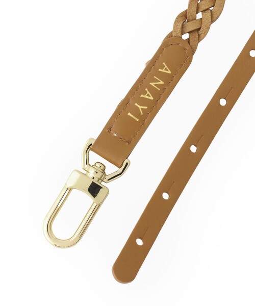 ANAYI（アナイ）の「メッシュコンビベルト（ベルト・レディース・アイボリー/キャメル/ブラック・FREE）」の21枚目の写真