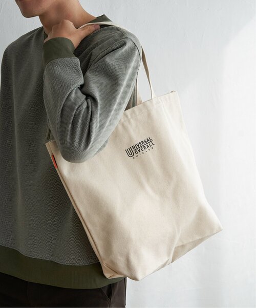 UNIVERSAL OVERALL（ユニバーサルオーバーオール）の「UNIVERSAL OVERALL キャンバストートバッグ（トートバッグ・メンズ・ブラック/オフホワイト/キャメル/オリーブ/その他2・FREE）」の9枚目の写真