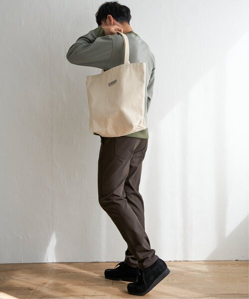 UNIVERSAL OVERALL（ユニバーサルオーバーオール）の「UNIVERSAL OVERALL キャンバストートバッグ（トートバッグ・メンズ・ブラック/オフホワイト/キャメル/オリーブ/その他2・FREE）」の12枚目の写真