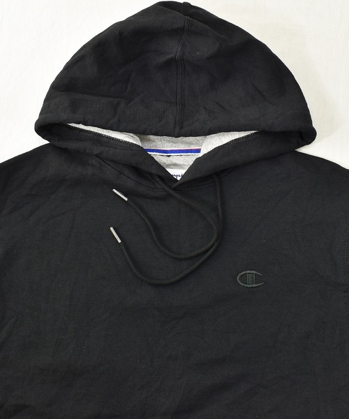 Champion（チャンピオン）の「【ヴィンテージ古着】Champion / チャンピオン ロゴ刺繍 スウェットパーカー デッドストック（パーカー・メンズ・ブラック・SMALL）」の3枚目の写真