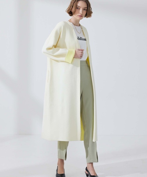 CEDNIE（セドニー）の「センタースリットテーパードパンツ（その他パンツ・レディース・ブラック/グリーン系その他2・M/S）」の3枚目の写真