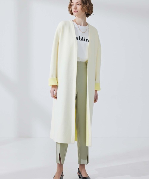 CEDNIE（セドニー）の「センタースリットテーパードパンツ（その他パンツ・レディース・ブラック/グリーン系その他2・M/S）」の4枚目の写真