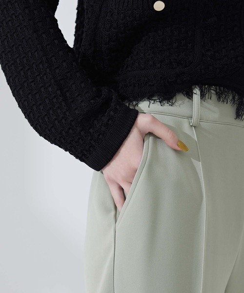 CEDNIE（セドニー）の「センタースリットテーパードパンツ（その他パンツ・レディース・ブラック/グリーン系その他2・M/S）」の8枚目の写真