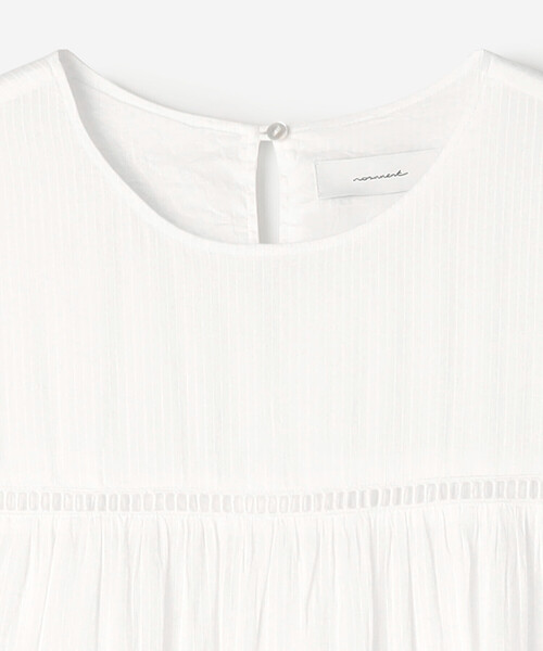 Bshop(ビショップ)の「normment | コットン 半袖ティアードワンピース WOMEN(ワンピース・レディース・ブラック/ロイヤルブルー/ホワイト・ONE)」の12枚目の写真