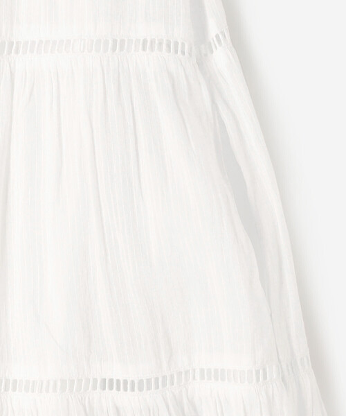Bshop(ビショップ)の「normment | コットン 半袖ティアードワンピース WOMEN(ワンピース・レディース・ブラック/ロイヤルブルー/ホワイト・ONE)」の5枚目の写真