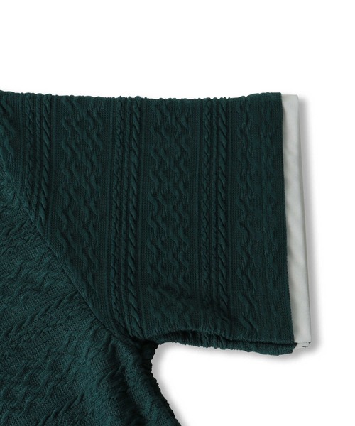 MPS(エムピーエス)の「【MPS】接触冷感カットジャガードT(Tシャツ/カットソー・キッズ・グリーン/ブラック・105/120/130/140/150/160)」の7枚目の写真