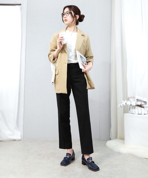 alala（アララ）の「スクエアトゥビットヒールローファー（ローファー・レディース・ブラック/ネイビー/ワインレッド・LL/S/M/L）」の21枚目の写真