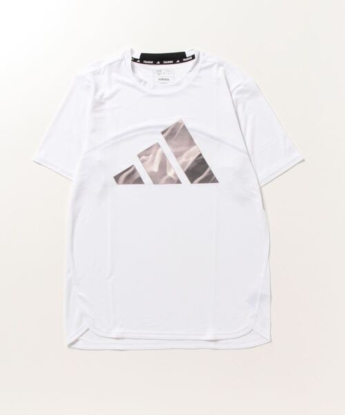 adidas(アディダス)の「アディダス adidas Designed for Movement HIIT_トレーニング Tシャツ(Tシャツ/カットソー・メンズ・ライトグレー/パープル/ホワイト・LL/L/M/3L/S)」の2枚目の写真