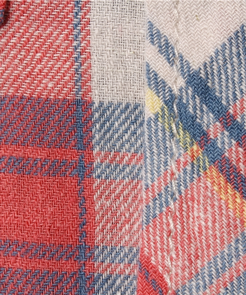 ROPE' PICNIC（ロペピクニック）の「【ROPE' PICNIC KIDS】コットンリネンチェックシャツ（シャツ/ブラウス・キッズ・ブルー/レッド/イエロー・120cm/110cm/100cm）」の10枚目の写真