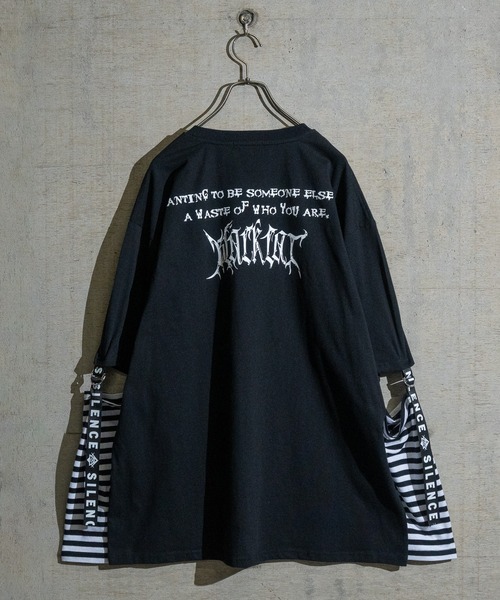 JOHN'S CLOSET（ジョンズクローゼット）の「【13】2WAY SLEEVE グラフィックプリント BIG　TEE（Tシャツ/カットソー・メンズ・ホワイト系その他/ブラック/ブラック系その他/ホワイト/ホワイト系1/ホワイト系2/ブラック系1/ブラック系2・LARGE/MEDIUM）」の12枚目の写真