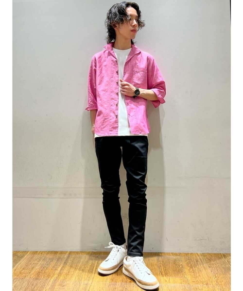 MK MICHEL KLEIN HOMME (エムケーミッシェルクランオム)の「ハードマンリネンシャツ(シャツ/ブラウス・メンズ・アイボリー/スモークピンク/ブルー/ライトブルー・48/46/51)」の17枚目の写真