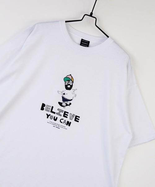 Burner（バーナー）の「【GROOVY STORE】bearded man 刺繍Tシャツ（Tシャツ/カットソー・メンズ・ライトブラック/その他2/ホワイト/その他1/その他3/グリーン/B/A/C/ピンク/その他4/D/ホワイト系その他2/モカ/サックスブルー/ブラック・LL/L/M）」の9枚目の写真