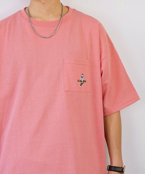 Burner（バーナー）の「【GROOVY STORE】bearded man 刺繍Tシャツ（Tシャツ/カットソー・メンズ・ライトブラック/その他2/ホワイト/その他1/その他3/グリーン/B/A/C/ピンク/その他4/D/ホワイト系その他2/モカ/サックスブルー/ブラック・LL/L/M）」の8枚目の写真