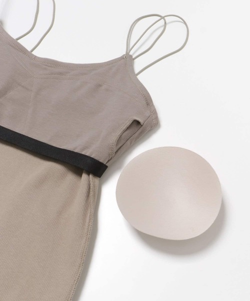 キャミソール 「別注」MIDIUMISOLID×TGM　Organic cotton camisole 別注』MIDIUMISOLID×TGM Organic cotton camisole（キャミソール