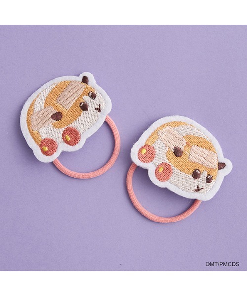 Lycee mine(リセマイン)の「【PUI PUI モルカー】ワッペンヘアゴム2Pセット(その他ヘアアクセサリー・キッズ・オフホワイト/オレンジ/モカ・フリー)」の8枚目の写真