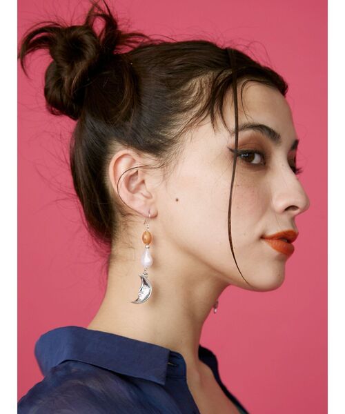 EVRIS（エヴリス）の「STONE MIX SUNNY ピアス（ピアス（両耳用）・レディース・シルバー/ゴールド・FREE）」の6枚目の写真