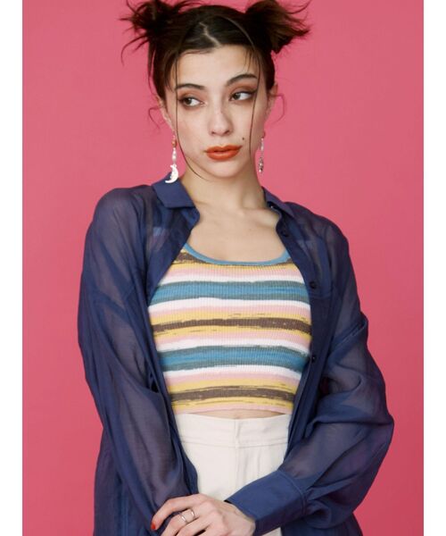 EVRIS（エヴリス）の「STONE MIX SUNNY ピアス（ピアス（両耳用）・レディース・シルバー/ゴールド・FREE）」の7枚目の写真