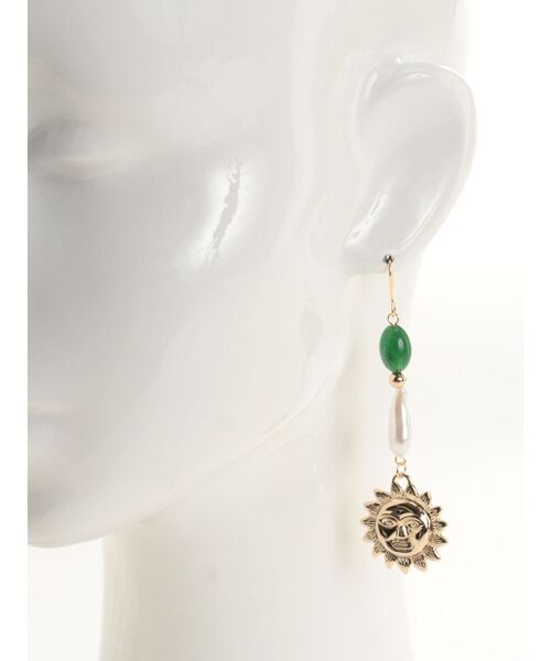 EVRIS（エヴリス）の「STONE MIX SUNNY ピアス（ピアス（両耳用）・レディース・シルバー/ゴールド・FREE）」の14枚目の写真