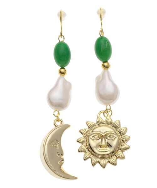 EVRIS（エヴリス）の「STONE MIX SUNNY ピアス（ピアス（両耳用）・レディース・シルバー/ゴールド・FREE）」の17枚目の写真