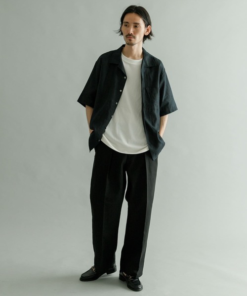 URBAN RESEARCH（アーバンリサーチ）の「『Sサイズあり』Linen OpenCollor Shirts（シャツ/ブラウス・メンズ・ブラウン/ブルー系その他/オフホワイト/オレンジ/ネイビー/ブラック・SMALL/MEDIUM/LARGE）」の13枚目の写真