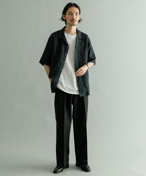 URBAN RESEARCH（アーバンリサーチ）の「『Sサイズあり』Linen OpenCollor Shirts（シャツ/ブラウス・メンズ・ブラウン/ブルー系その他/オフホワイト/オレンジ/ネイビー/ブラック・SMALL/MEDIUM/LARGE）」の14枚目の写真