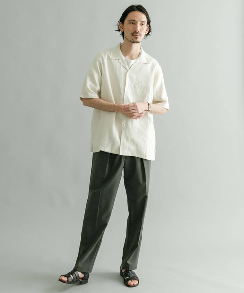 URBAN RESEARCH（アーバンリサーチ）の「『Sサイズあり』Linen OpenCollor Shirts（シャツ/ブラウス・メンズ・ブラウン/ブルー系その他/オフホワイト/オレンジ/ネイビー/ブラック・SMALL/MEDIUM/LARGE）」の19枚目の写真