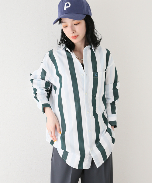 Carhartt WIP(カーハートダブリューアイピー)の「【CARHARTT WIP / カーハート ダブリューアイピー】L/S ELCANO SHIRT(シャツ/ブラウス・レディース・グリーン・SMALL)」の9枚目の写真