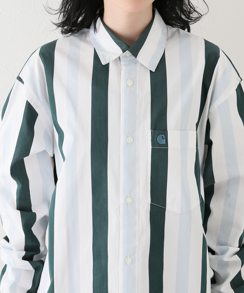 Carhartt WIP(カーハートダブリューアイピー)の「【CARHARTT WIP / カーハート ダブリューアイピー】L/S ELCANO SHIRT(シャツ/ブラウス・レディース・グリーン・SMALL)」の17枚目の写真