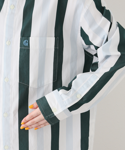 Carhartt WIP(カーハートダブリューアイピー)の「【CARHARTT WIP / カーハート ダブリューアイピー】L/S ELCANO SHIRT(シャツ/ブラウス・レディース・グリーン・SMALL)」の20枚目の写真