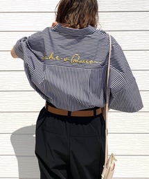 Q | バックロゴシャツ2(シャツ/ブラウス)